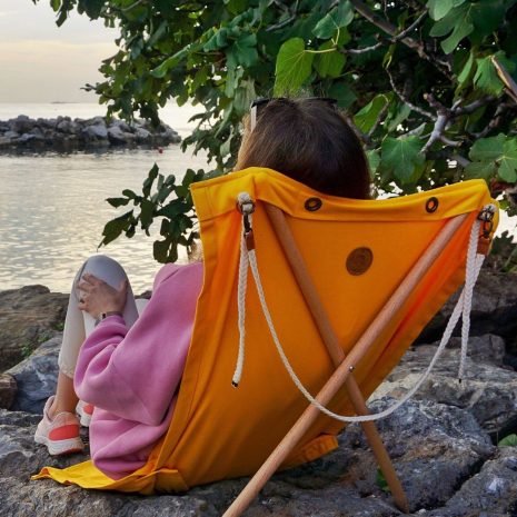 THE JOYBED - CAMPING AND BEACH CHAIR(NAVY)